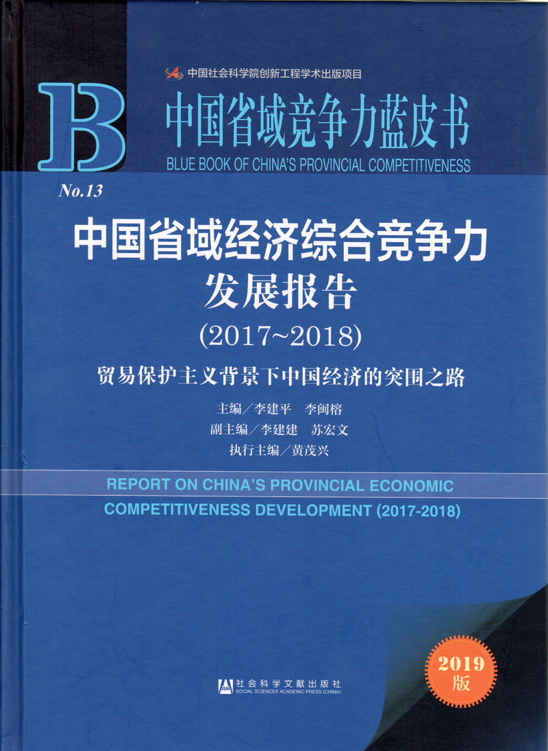 日逼网址中国省域经济综合竞争力发展报告（2017-2018）